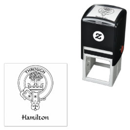 Sello Automático Clan Hamilton Escudo Rubber Stamp