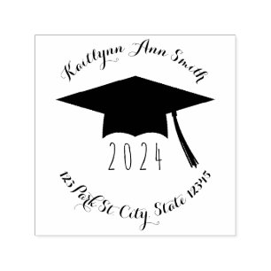 Sello Automático Clase Cap De Graduación De 2024