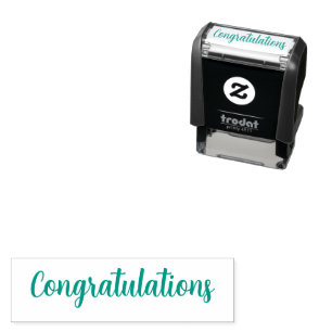Sello Automático Clásica felicitación caligrafía guión cursivo