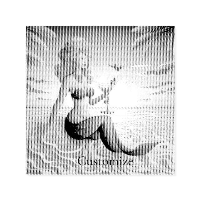 Sello Automático Clásica Martini Mermaid Thunder_Cove (Diseño)