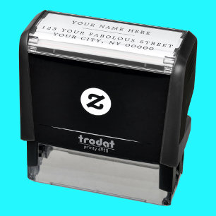 Sello Automático Clásico Serif Elegante Dirección de Devolución 