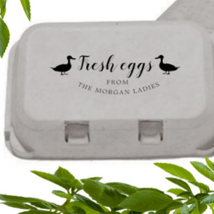 Sello Automático Classic Farmhouse duck Egg Carton Stamp