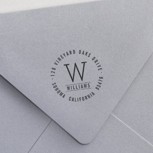 Sello Automático Classic Monogram Return Address