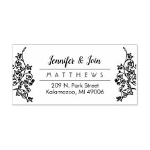 Classy Couple Elegant Monogram Return Address