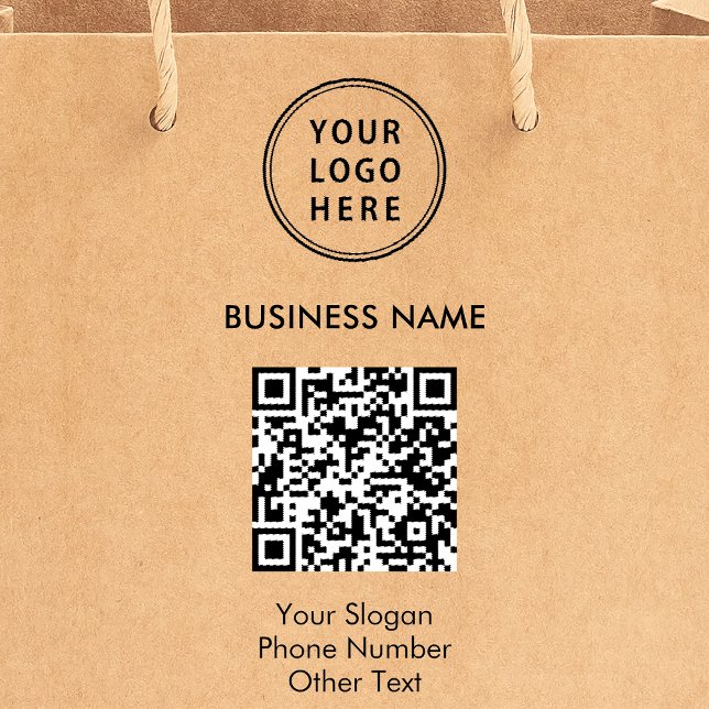 Sello Automático Código QR de logotipo comercial (Subido por el creador)