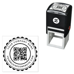 Sello Automático Código QR del Personalizado de URL y nombre de la