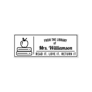 Sello Automático Colección personalizada de la biblioteca de profes