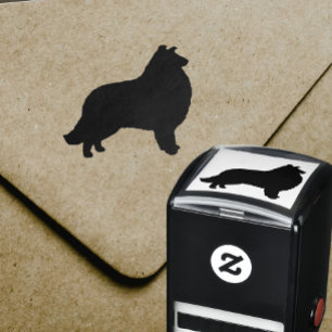 Sello Automático Collie Silhouette