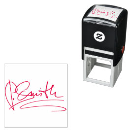 Sello Automático Color rojo de la firma personalizada