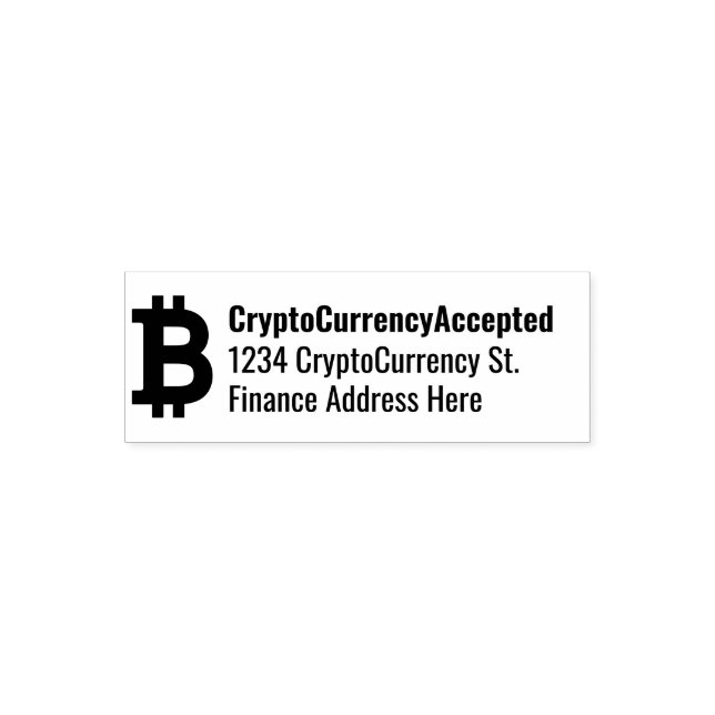 Sello Automático Comerciante de Criptomoneda Bitcoin (Diseño)