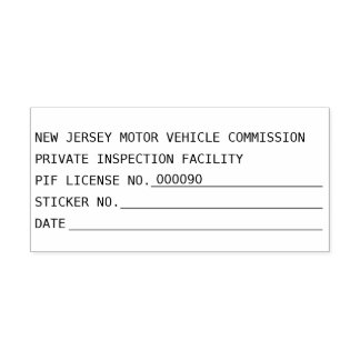 Sello Automático Comisión de Vehículos Motorizados de Nueva Jersey