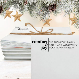 Sello Automático Comodidad y alegría de los Navidades modernos dire