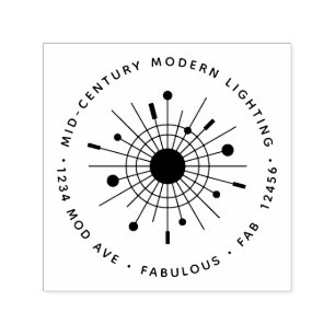 Sello Automático Compañía Moderna personalizado Redonda A Mediados 