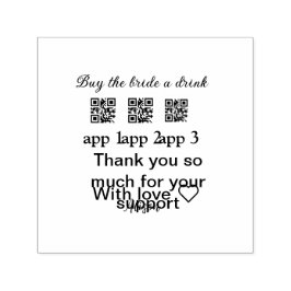 Sello Automático comprar novia una bebida escanear código QR gracia