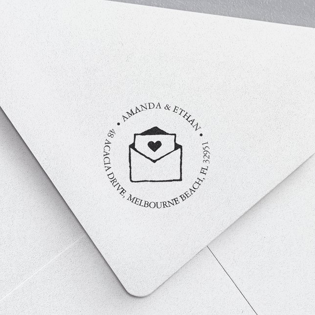 Sello Automático Con amor | Dirección de devolución (Subido por el creador)