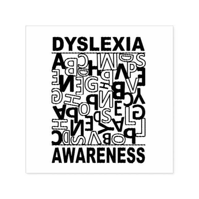 Sello Automático Conciencia sobre Dislexia Profesores Estudiantes D (Diseño)