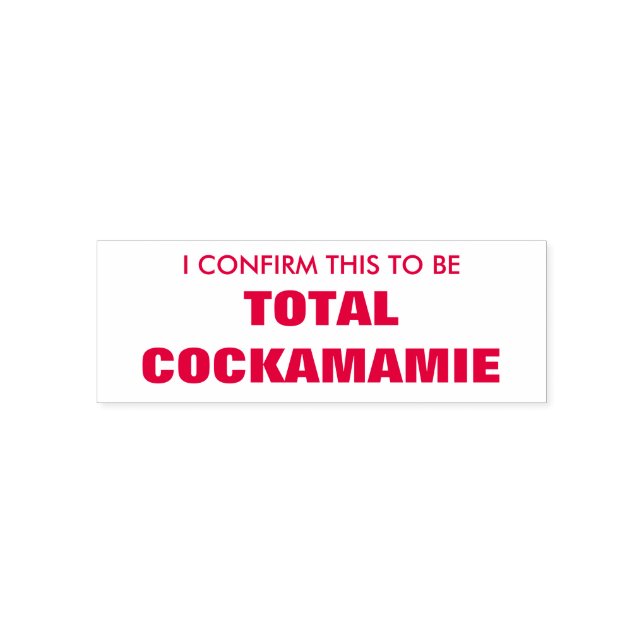 SELLO AUTOMÁTICO CONFÍO QUE ESTO ES TOTAL COCKAMIE (Diseño)