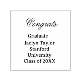 Sello Automático Congrats graduation name university name class of