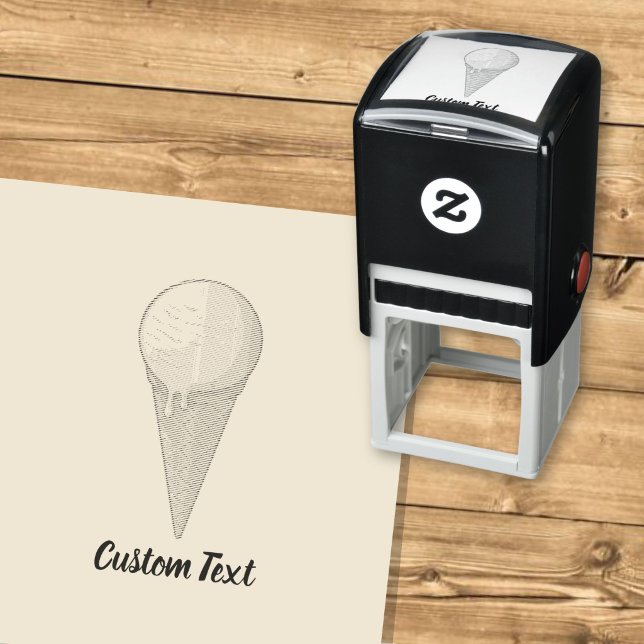 Sello Automático Cono de helado de una bola (Subido por el creador)