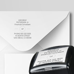 Sello Automático Consultor   empresa monogramada