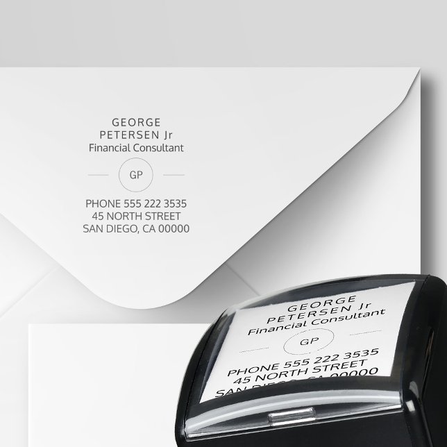 Sello Automático Consultor | empresa monogramada (Subido por el creador)