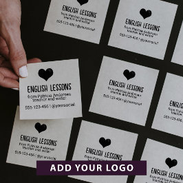 Sello Automático Contacto con el logotipo del profesor privado
