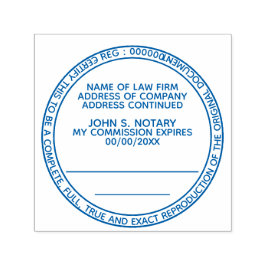 Sello Automático Copia certificada notarial pública ronda negro