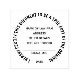 Sello Automático Copia verdadera certificada del original | ronda