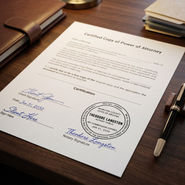 Sello Automático Copia verdadera certificada ley de notario público (Subido por el creador)