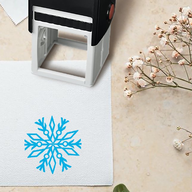 Sello Automático Copo de nieve de boda de invierno (Subido por el creador)