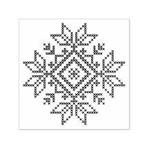 Copo de nieve escandinavo, navidades tejiendo invi