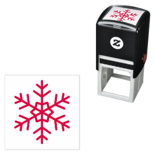 Sello Automático Copo de Nieve Único Creado