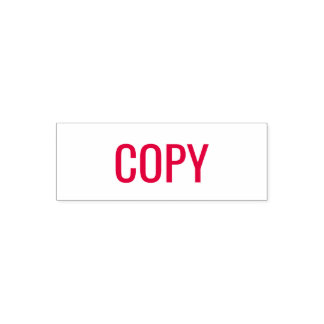 Sello Automático COPY Red Ink Text Business