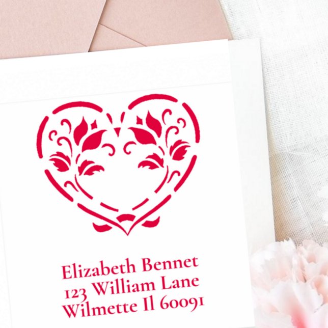 Sello Automático Corazón folicular floral (Subido por el creador)