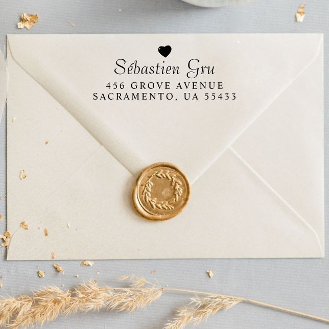 Sello Automático Corazón simple | Boda de nombres (Subido por el creador)