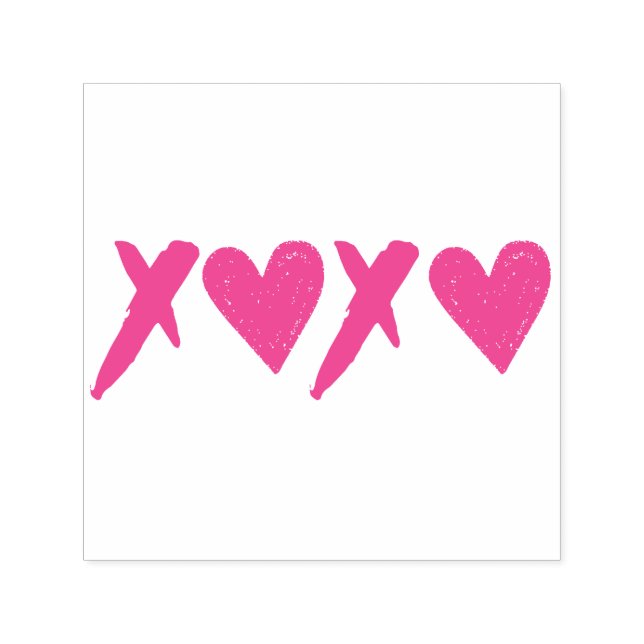 Sello Automático Corazones XOXO (Diseño)