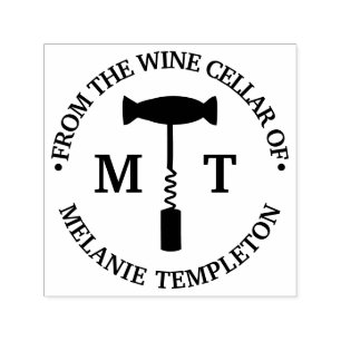 Sello Automático Corkbolt "De la bodega de vinos de" Nombre 2 Inici