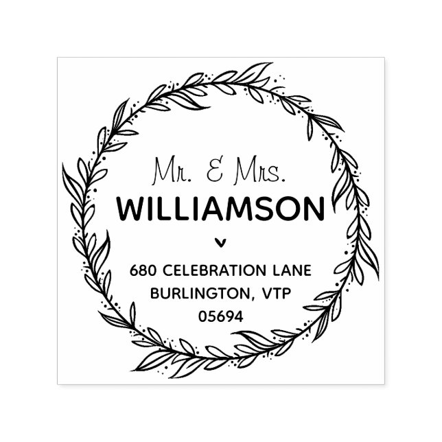Sello Automático Corona de follaje de dirección de devolución de ca (Diseño)