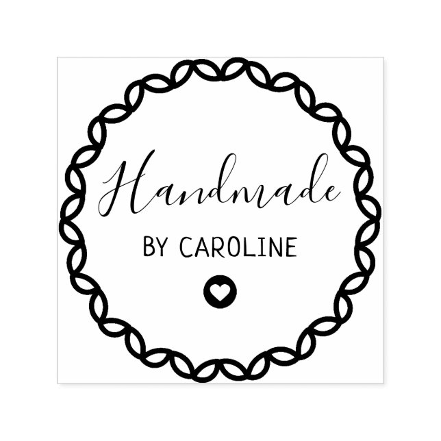 Sello Automático corona geométrica hecha a mano (Diseño)