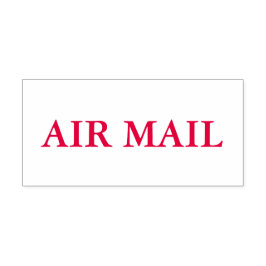 Sello Automático Correo aéreo rojo