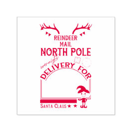Sello Automático Correo personalizado de reno del Polo Norte