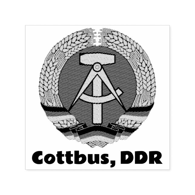 Sello Automático Cottbus, Alemania Oriental (DDR, RDA) Ossi (Diseño)