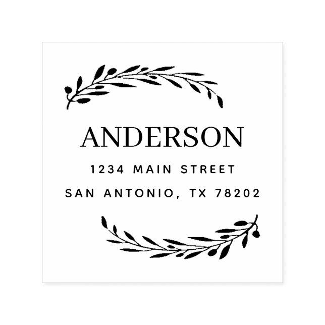 Sello Automático crea el tuyo propio | Dirección de devolución de h (Diseño)