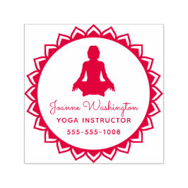 Sello Automático Crea tu propia yoga roja
