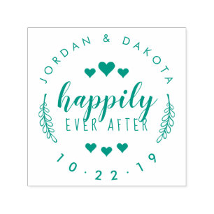 Sello Automático Crea tu propio "feliz" después de casarse