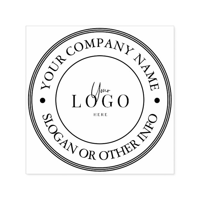 Sello Automático Crea tu propio logotipo empresarial personalizado (Diseño)