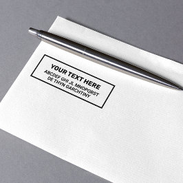 Sello Automático Creando sus propias palabras / texto Signo NEGRO