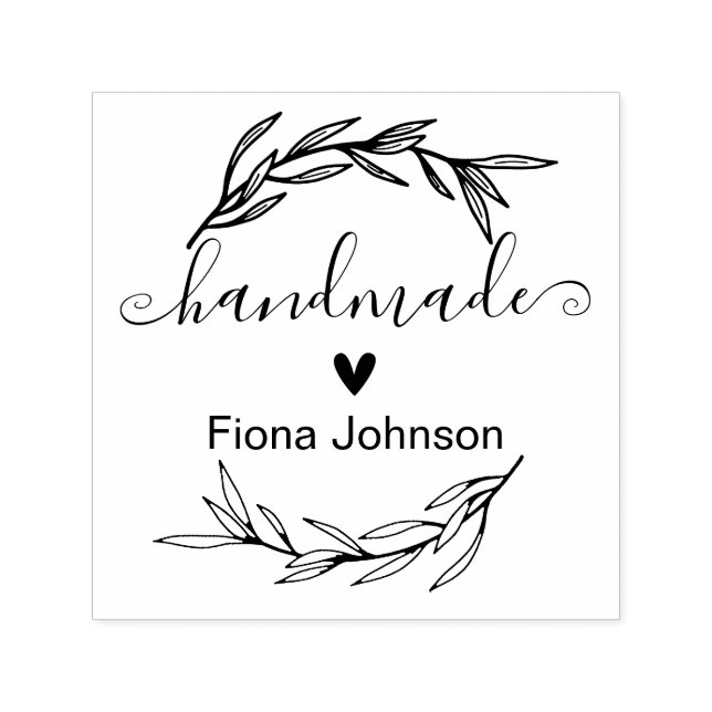 Sello Automático Crear a mano Laurel Leaf (Diseño)