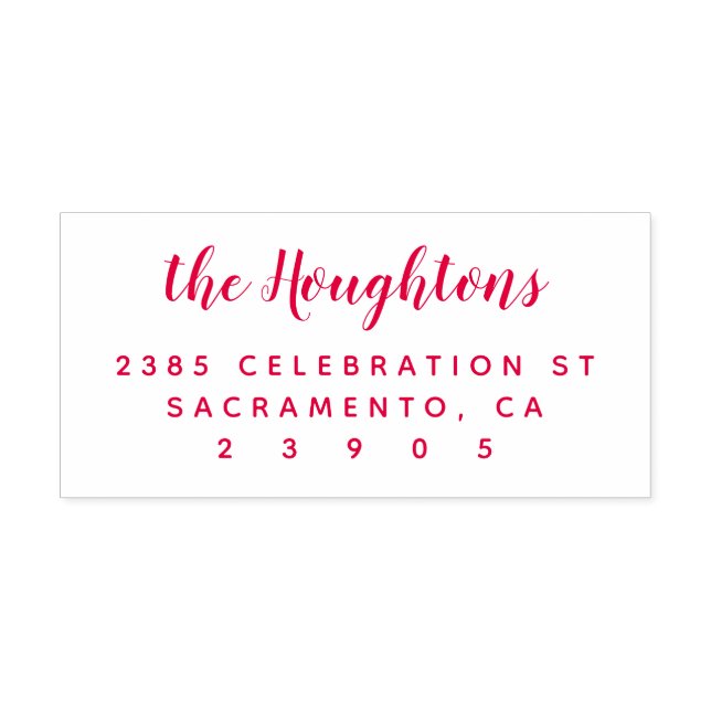 Sello Automático Crear dirección de devolución de script de nombre  (Diseño)