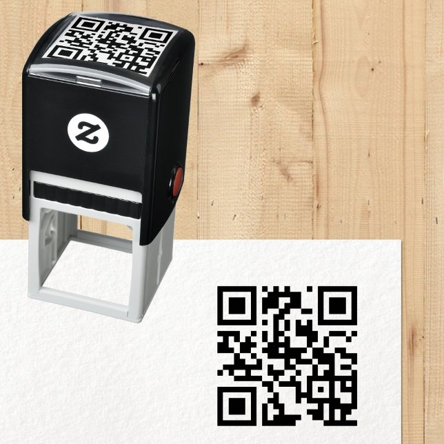 Sello Automático Crear dirección web de análisis de código QR de Pe (Create Custom QR Code Scannable Website Address Self-inking Stamp)